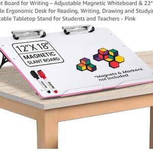 Pink and White Magnetic Stand for Versatile Use